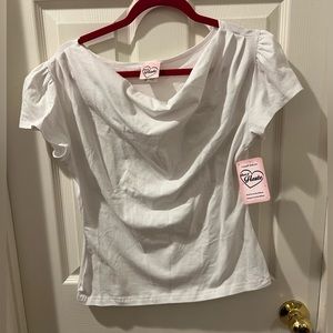Heart of Haute Boat Neck Top NWT L